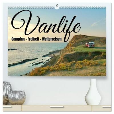 Vanlife, Camping - Freiheit - Weiterreisen (hochwertiger Premium Wandkalender 2027 DIN A2 quer), Kunstdruck in Hochglanz