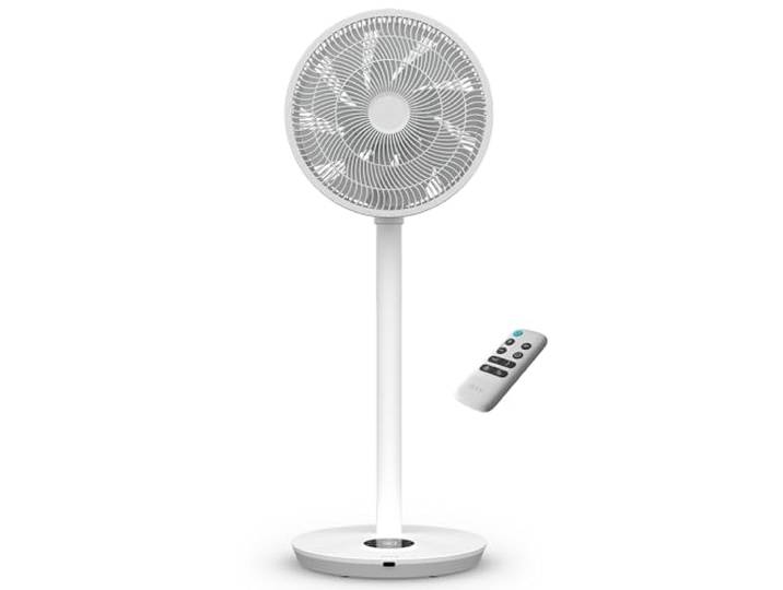 Duux Whisper Flex 2 Ventilateur – Ultra Silencieux 13 dB – Mode Nuit & Minuterie – Hauteur Réglable (54–92 cm) – Économe dès 2W – Commande sur le Ventilateur & Télécommande – Blanc