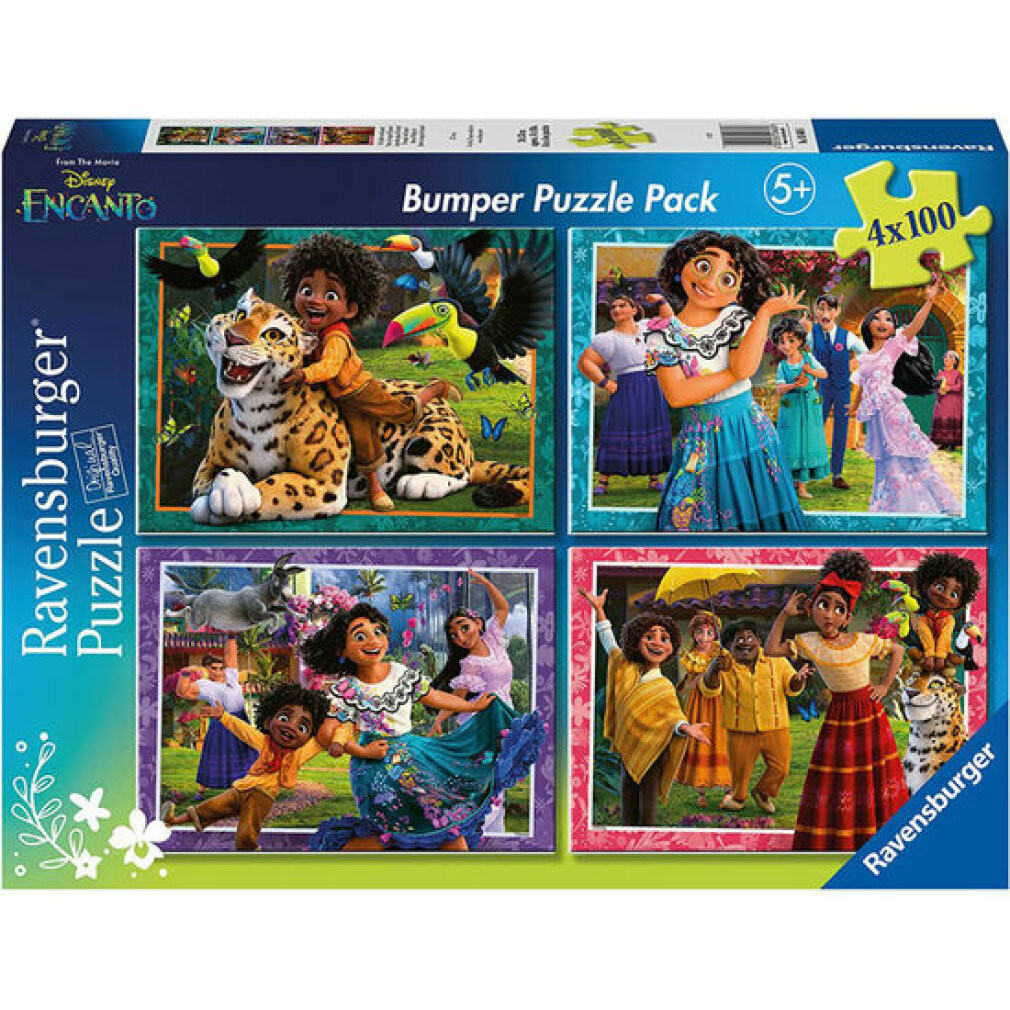 Ravensburger Disney Encanto Puzzel, 4 x 100 stukjes