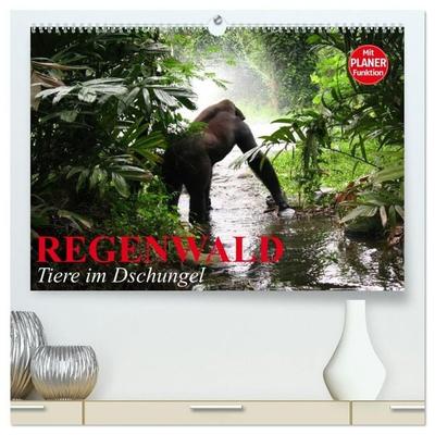 Regenwald. Tiere im Dschungel (hochwertiger Premium Wandkalender 2027 DIN A2 quer), Kunstdruck in Hochglanz