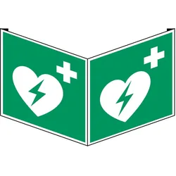 Brady, Sicherheitskennzeichnung, ISO Sicherheitskennzeichnung - Defibrillator