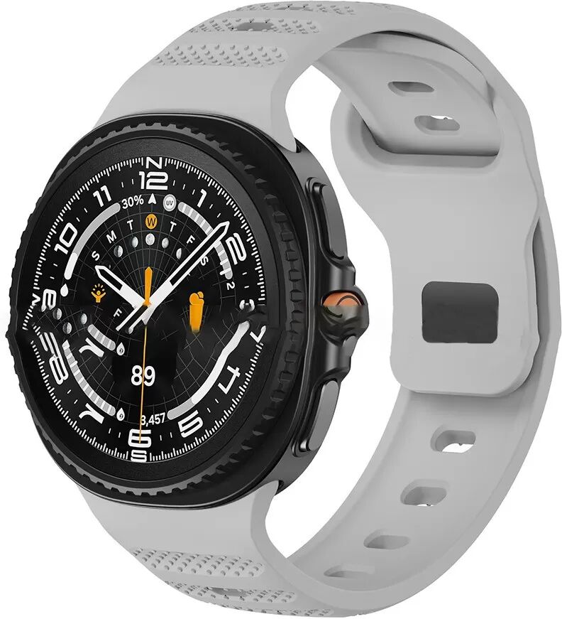INF 22mm Silikonarmband für Samsung Watch 8/Classic – Punktmuster & genoppte Oberfläche Grau