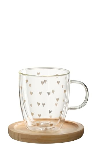J-Line Mok Hart Transparant/Goud