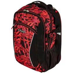 Herlitz Ultimate Graffiti Rucksack Sport-Rucksack Schwarz, Rot Polyester