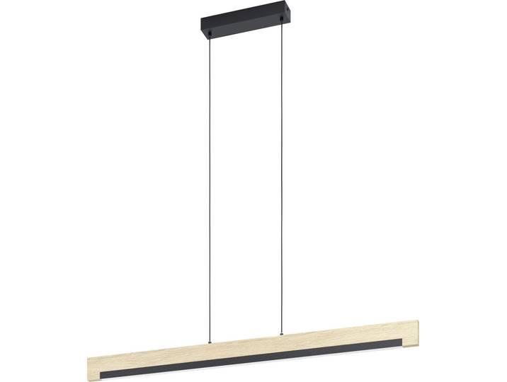 Eglo LED Suspension Camacho noir-brun 110 x 6 cm blanc chaud\,intensité lumineuse variable