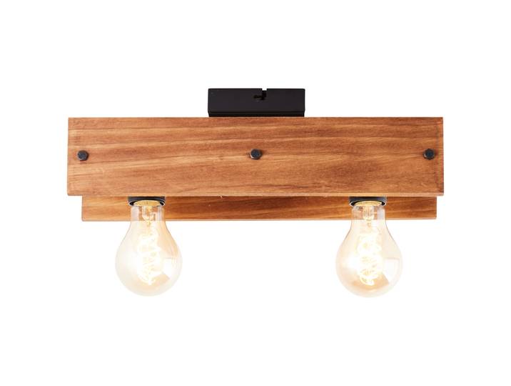 BRILLIANT Calandra Deckenleuchte 2 flammig schwarz Holz 99449/76