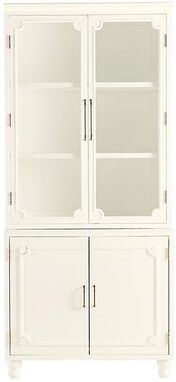 Desoto Cabinet with Hutch with Glass Doors - Ballard Designs