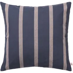 Strand Gartenkissen 50 x 50 cm marineblau-grau