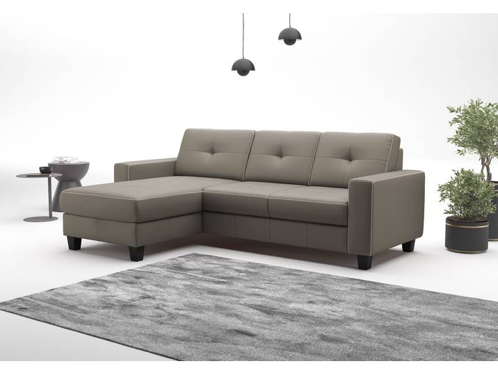 Ecksofa, Naturleder, Delphine 239×164 cm, Recamiere Links, Vintage, Places of Style