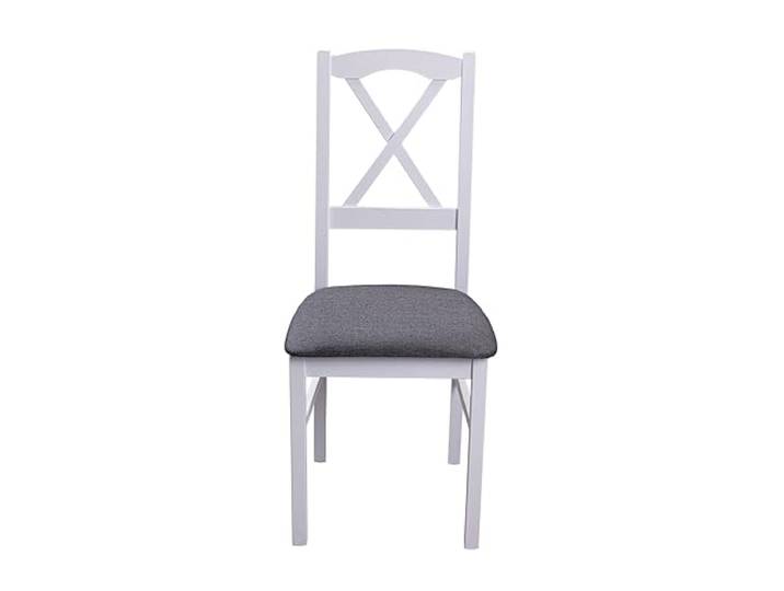 Inter Link - robuster Esszimmerstuhl - Landhausstil - 2er Set - Buche Massivholz - Weiß - Anthrazit