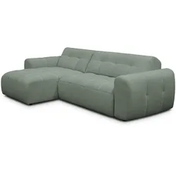 ECKSOFA LUMERO 4-Sitzer LINKS, olive