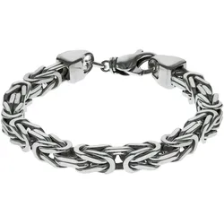 Zeeme Basic Armband Silber 925 poliert Königskette 8mm breit