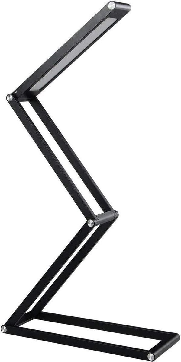 Dimbare opvouwbare LED bureaulamp met daglicht en USB-aansluiting - Zwart