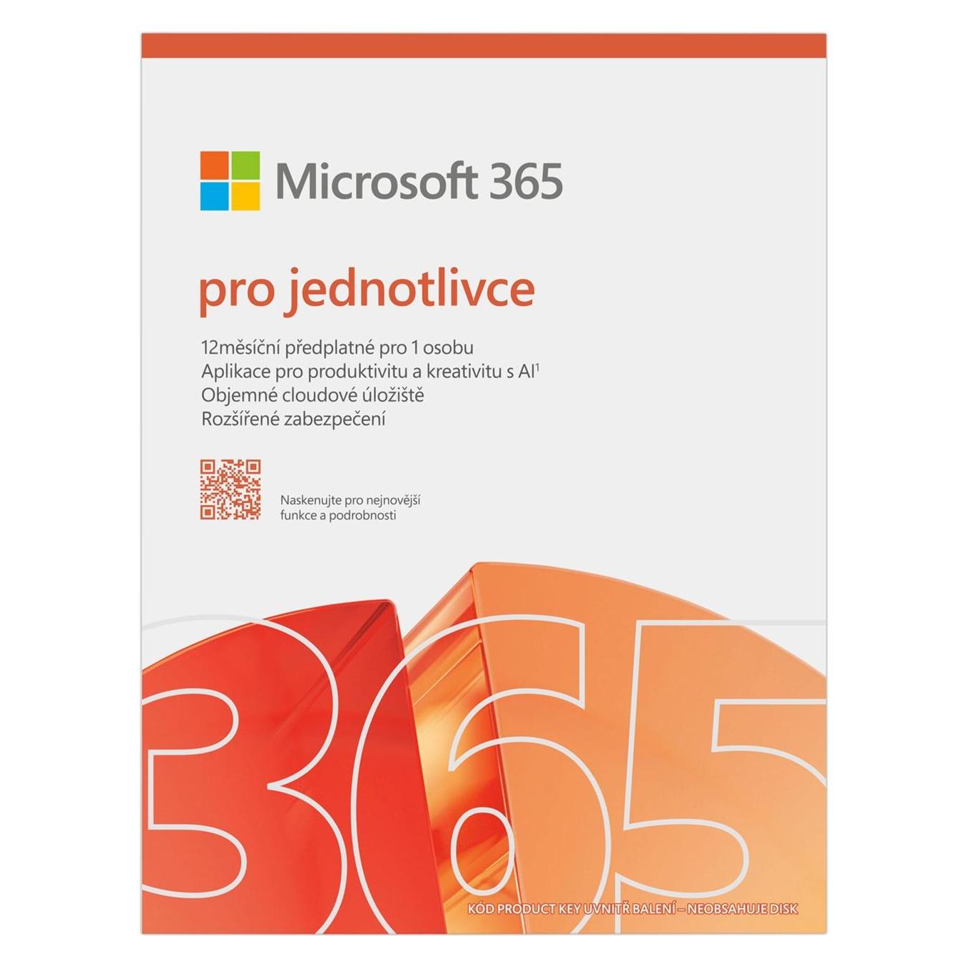 Microsoft 365 Personal FY25H2 Mac/Win, 1 year, CZ (1 User, 12 Monate) (809-EP2-32429)