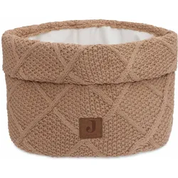 Jollein, Pflegekorb, Pflegekörbchen Check Knit Biscuit 14 x 18 cm