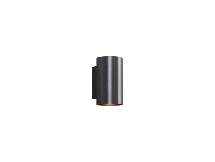 Applique murale moderne ronde 2 lumières métal anthracite - Sandy