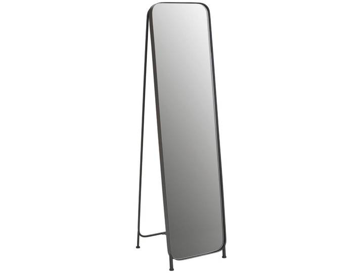 Landscape Standspiegel, Schwarz, Metall, Glas, rechteckig, 41x160x4 cm, Reach, Bsci, Ganzkörperspiegel, Spiegel, Ganzkörperspiegel