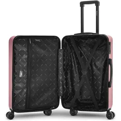 Redolz Essentials 09 MEDIUM 4 Rollen Trolley 67 cm, Koffer, Rosa