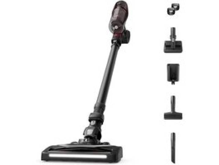 Aspirateur balai sans fil bordeaux - Rowenta - X-Pert 6.80 - Jusquà 100 W - Jusquà 60 min dautonomie - Éclairage LED