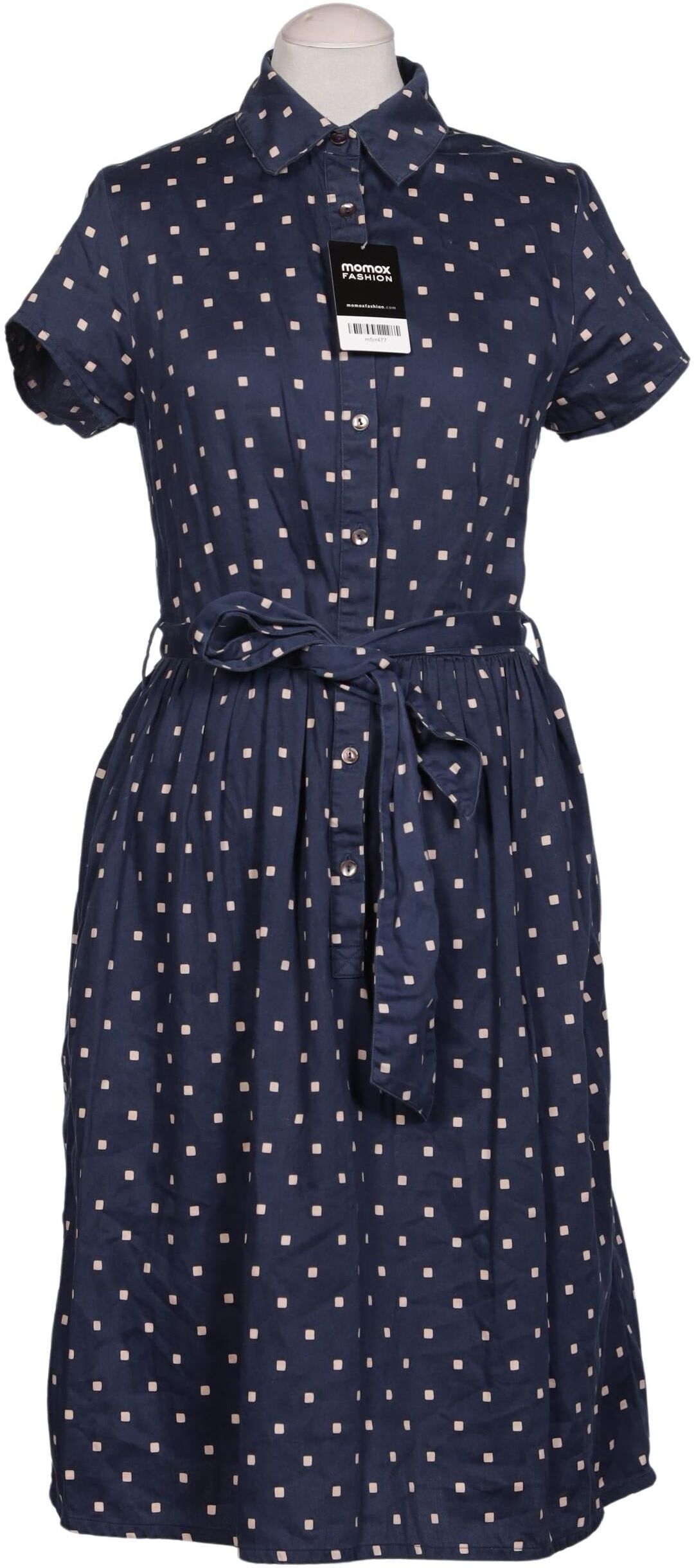 People Tree Damen Kleid, Marineblau, Gr. M (UK 12), Baumwolle - Second Hand