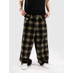Empyre Ultra Wide Cord Plaid Hose green shadow plaid Gr. 36