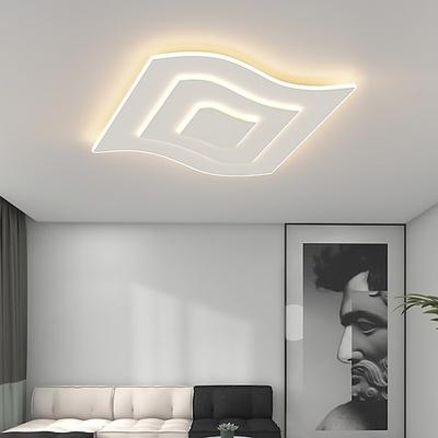 40/50 cm moderne LED-Deckenleuchte quadratische geometrische Form Zuhause kreative Wohnzimmer warme Zimmerlampe