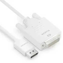 PureLink DisplayPort auf DVI Kabel - 1920x1200 - WUXGA - iSerie - weiß - 1,50m