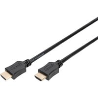 HDMI High Speed Kabel mit Ethernet, Typ A schwarz, 3 Meter