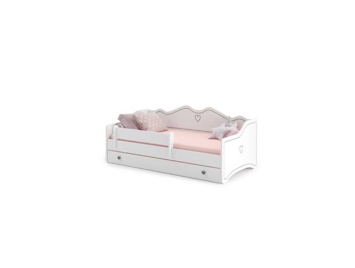 Lit enfant Emma + tiroir de rangement 160 cm avec matelas