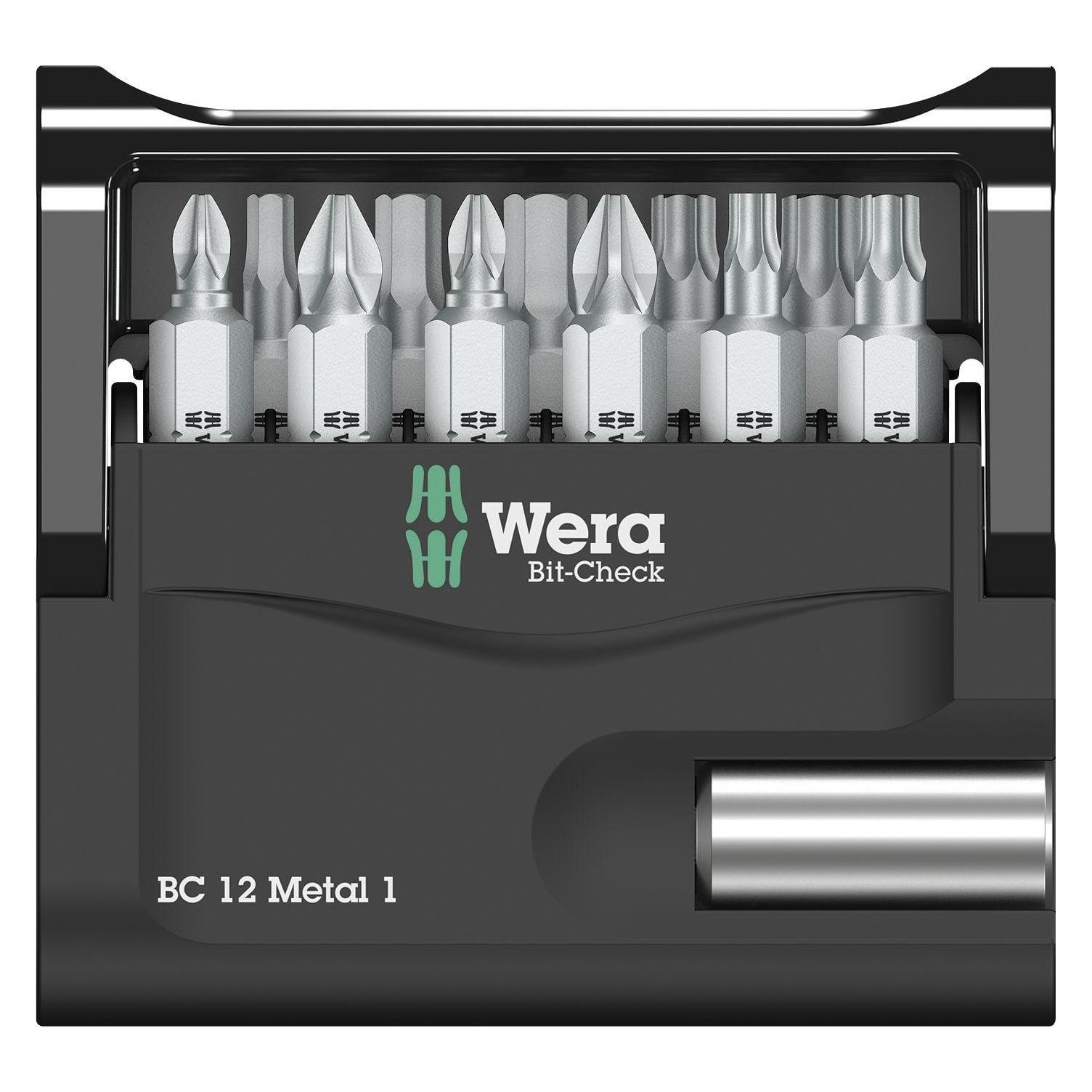 Wera Bit-Check 12 Metal 1 (Innensechskant, Innensechsrund TX, Kreuz Phillips PH, Kreuz Pozidriv PZ) (5057424001)
