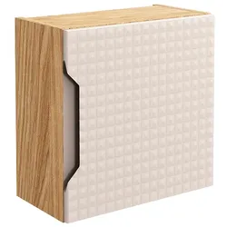HÄNGESCHRANK 1 Tür Mallory Beige und Holz