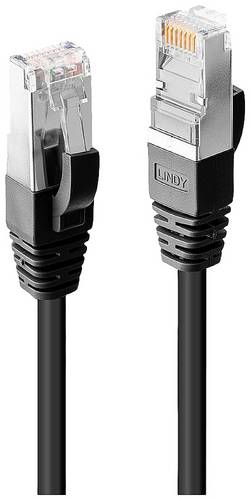 LINDY 45602 RJ45 Patchkabel CAT 6 S/STP 1.00m Schwarz 1St.