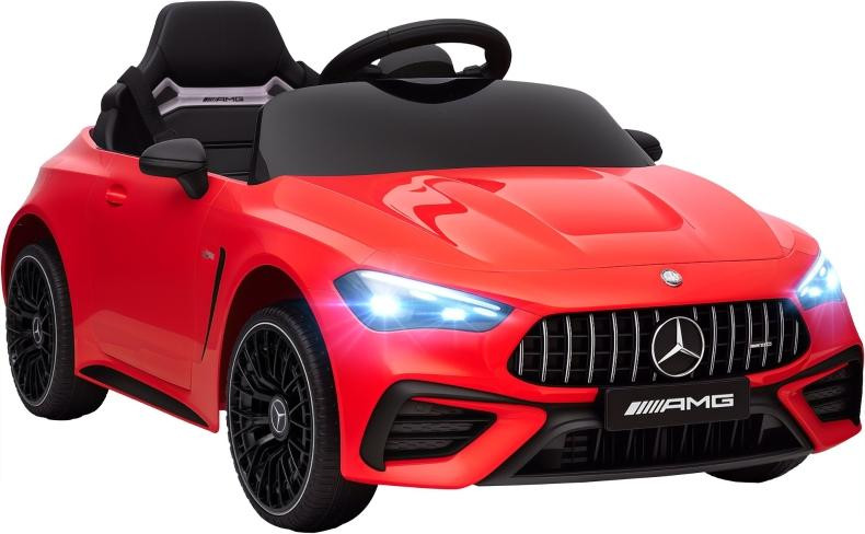 Moonbite Kinderauto Mercedes-AMG, Elektrische Auto met Licentie, Rood