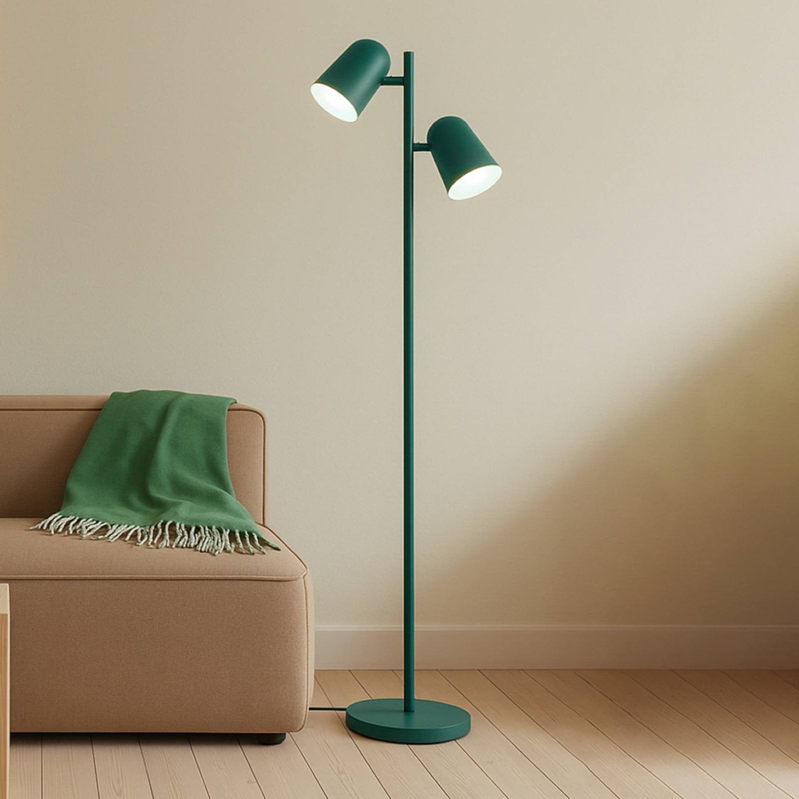 Lindby Vloerlamp, Groen, Metaal, Modern