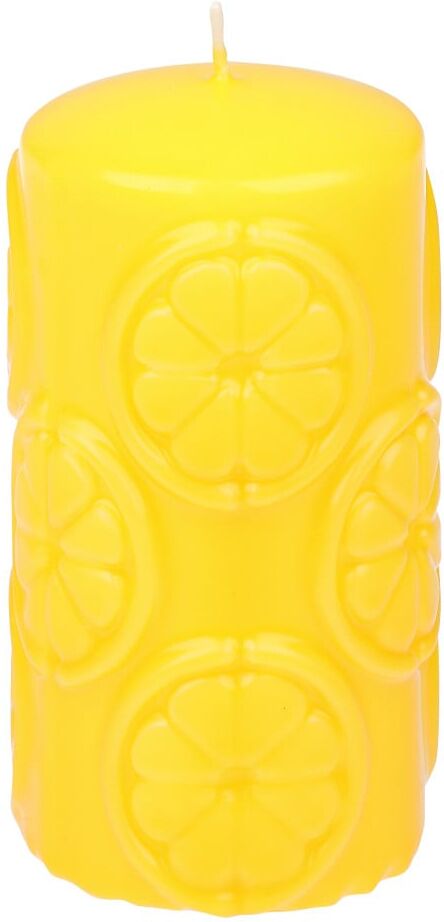Steinhart Kerzen Steinhart Stumpenkerze Lemon Slice Ø 5,7 x 11 cm gelb
