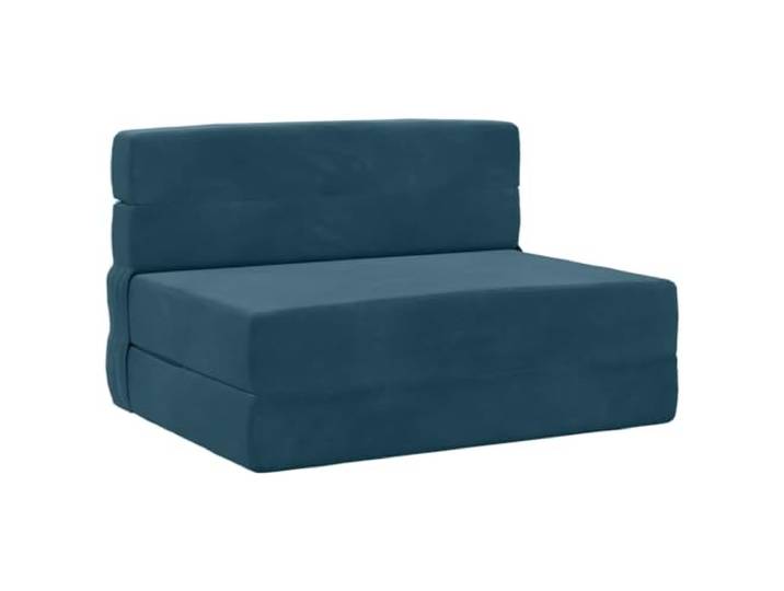 vidaXL Klappsofa Bett Blau 70 x 80 x 60 cm Stoff