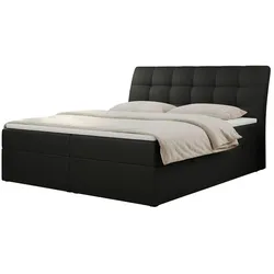 Boxbett mit Bettkasten  ¦ schwarz ¦ Maße (cm): B: 180 H: 118