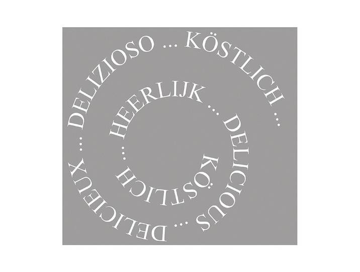 Rayher Holzstempel Spirale Köstlich 6 × 6 cm