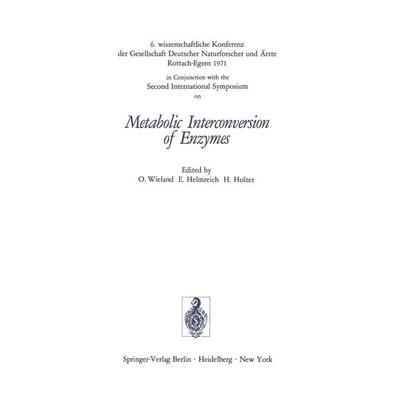 Metabolic Interconversion of Enzymes, Taschenbuch von , Springer Berlin, 978-3-540-05919-6