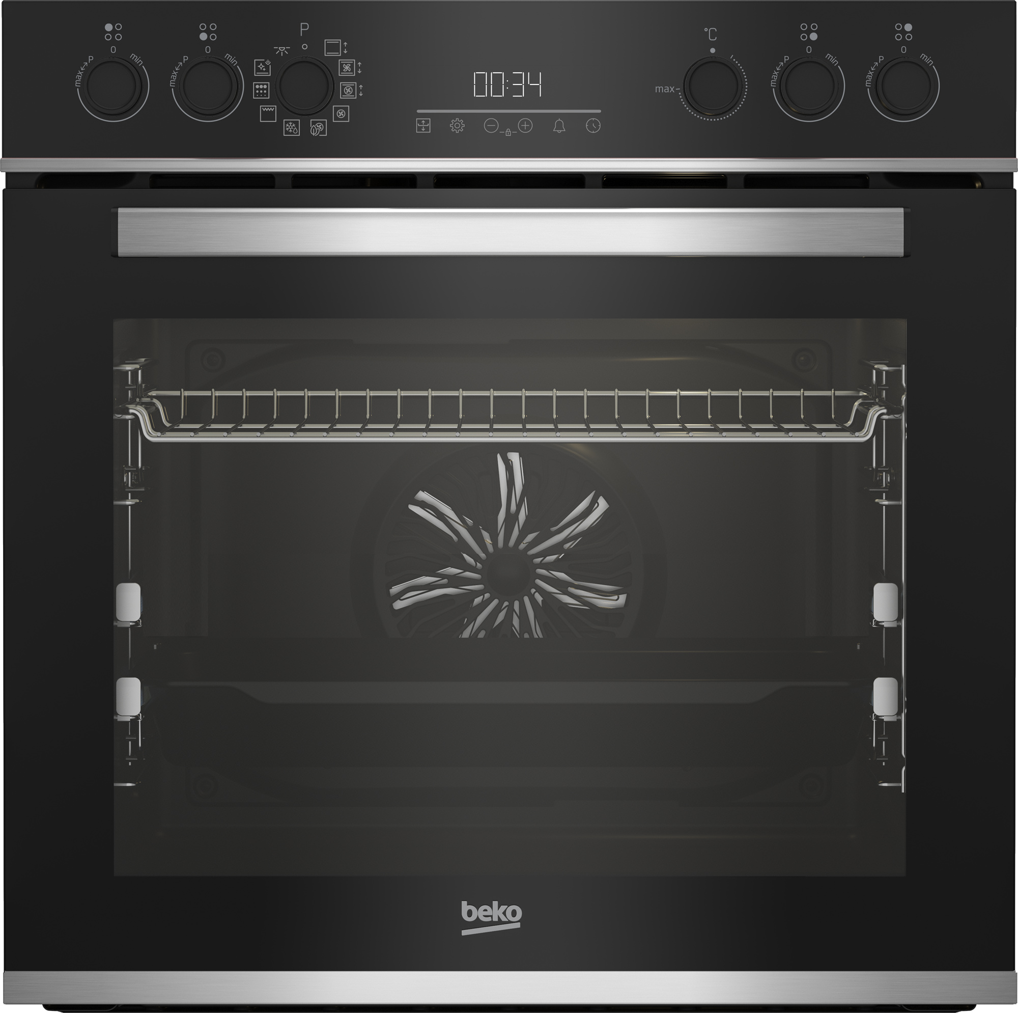 Beko BBUM13340XMPEF, Zonen-Induktionskochfeld, 4 Zone(n), Glas, Schwarz, Touchsteuerung, 4 Zone(n)