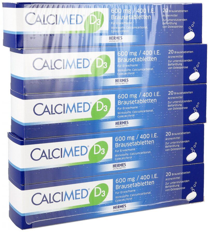 Calcimed D3 600 mg/400 I.E. Brausetabletten