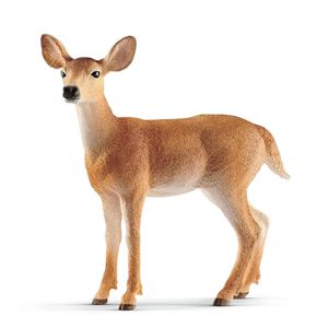 schleich Spielfigur WILD LIFE 14819, ab 3 Jahre, Weißwedelkuh, 8,6 x 8,5 cm