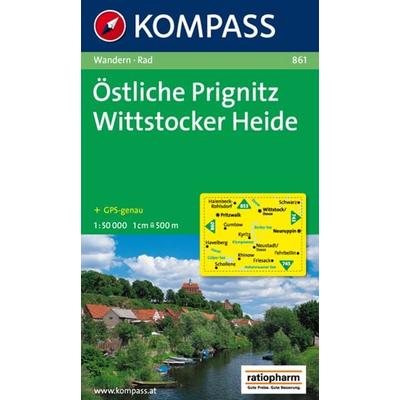 KOMPASS Wanderkarte 861 Östliche Prignitz - Wittstocker Heide 1:50.000, Sonstige von , KOMPASS Freytag & Berndt, 978-3-85026-129-6