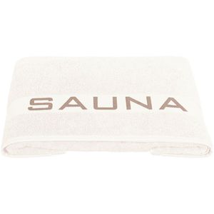 Delindo Saunatuch Lifestyle Dulares, 80 x 200 cm, beige, 100% Baumwolle 500 g/m²