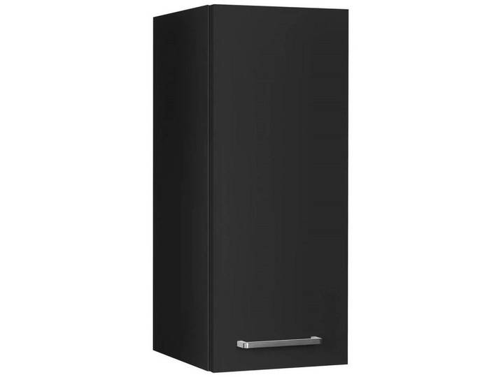 Küchenoberschrank, Schwarz, 30x72x35 cm, Holzwerkstoff, Hängend, Nobilia