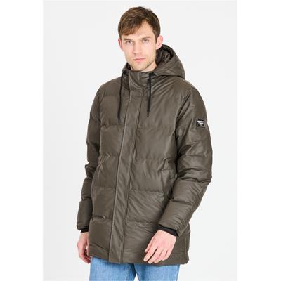 Outdoorjacke WEATHER REPORT "Audrian", Herren, Gr. S, grün (dunkelgrün), 100% Polyester, unifarben, normal, ohne Ausschnitt, Jacken Outdoorjacke, mit wasserfester Beschichtung und warmem Polster