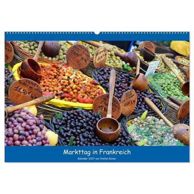 Markttag in Frankreich (Wandkalender 2027 DIN A2 quer), CALVENDO Monatskalender