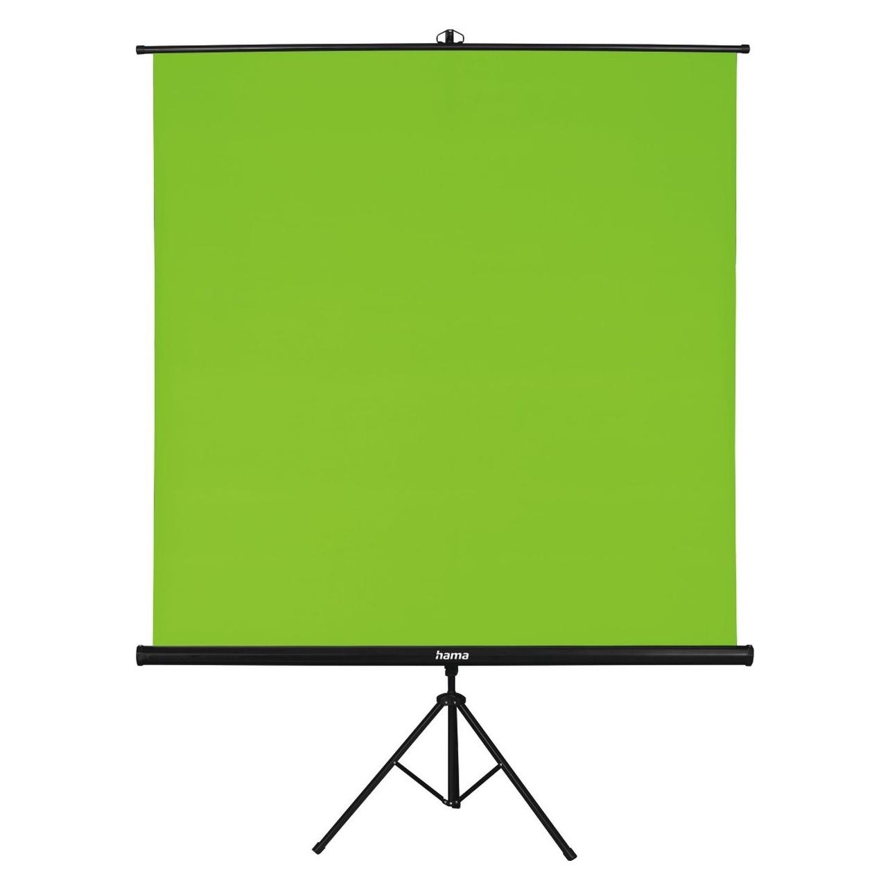 Hama Green Screen Hintergrund mit Stativ, 180 x 180 cm, 2in1 (180 cm, 270 cm) (00021571)