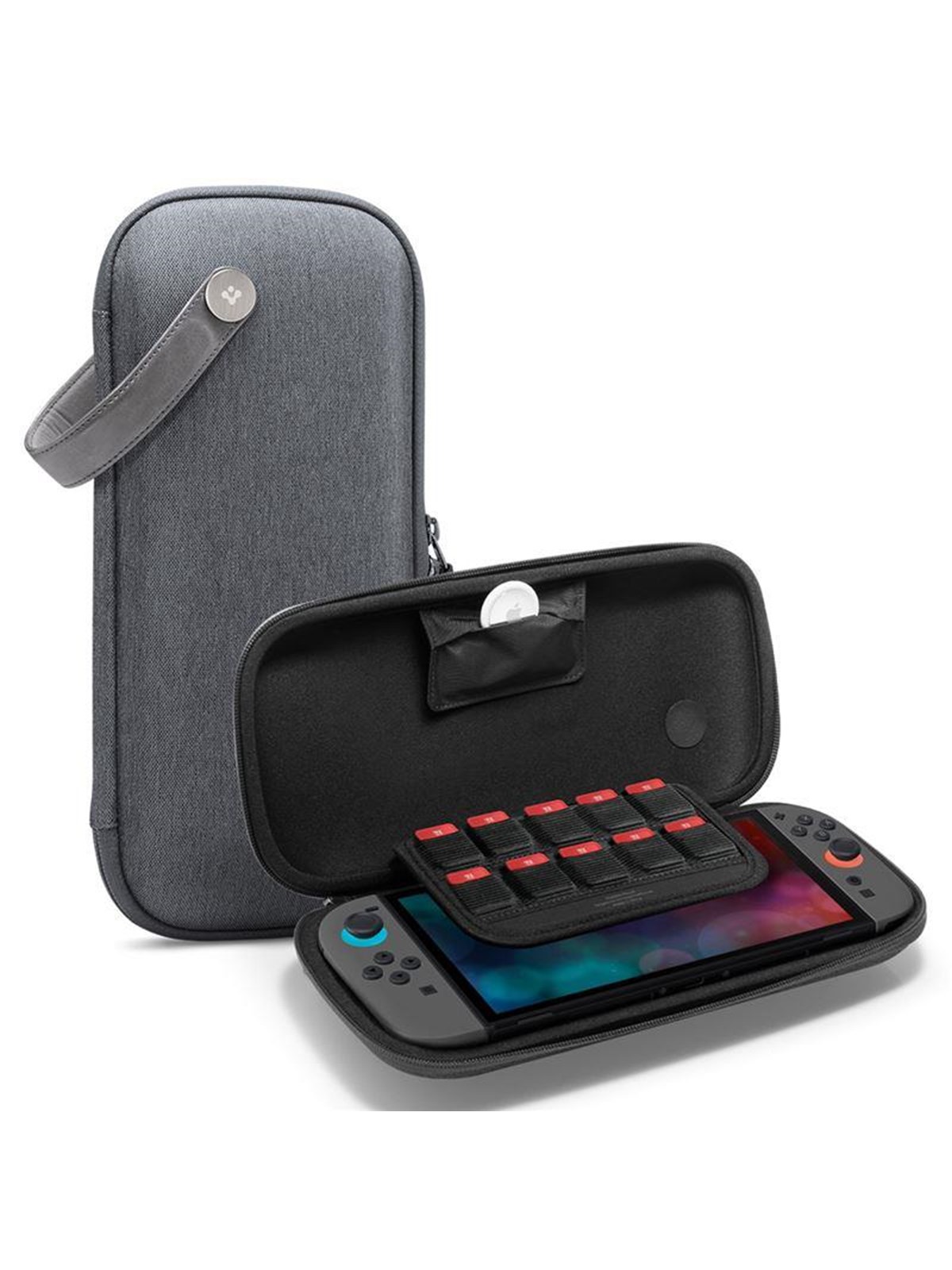 Spigen Klasden Pouch - charcoal gray - Nintendo Switch 2 - Miscellaneous Zubehör für Spielkonsole - Nintendo Switch 2