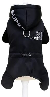 Retailers Go Thicken Warm Dog Jumpsuit, Waterproof Winter Pet Dogs Clothes, Hoodie Puppy Overalls, Chihuahua Coat, Poodle Jacket black s